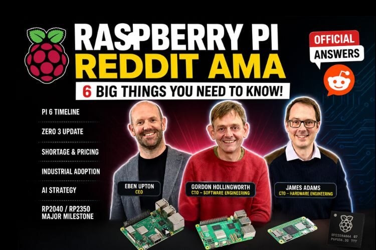 Raspberry Pi Reveals Pi 6 Timeline, Zero 3 Plans, and the Real Reason Behind Stock Shortages